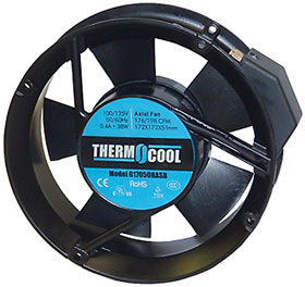 6-3/4in.  Round X 2in. Axial Fan